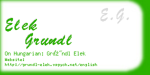 elek grundl business card